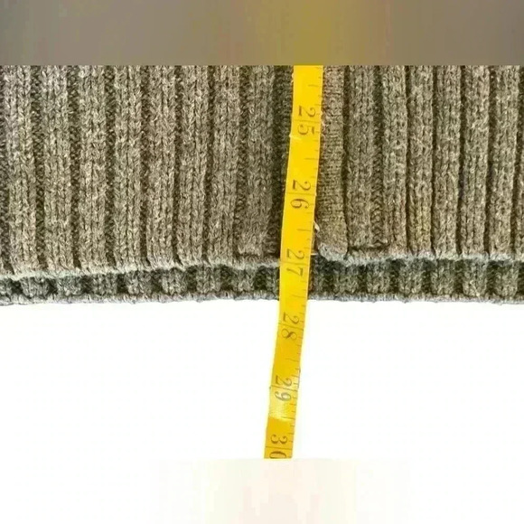 Aeropostale Men’s Gray Cotton Wool Blend 1/4 Zip Pullover Sweater Medium Classic - Picture 6 of 8